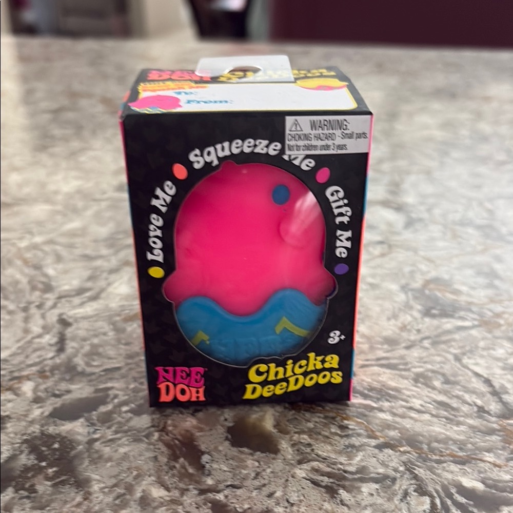 Chicka DeeDoos Pink & Blue Squeeze Toy - NeeDoh Sensory Plush